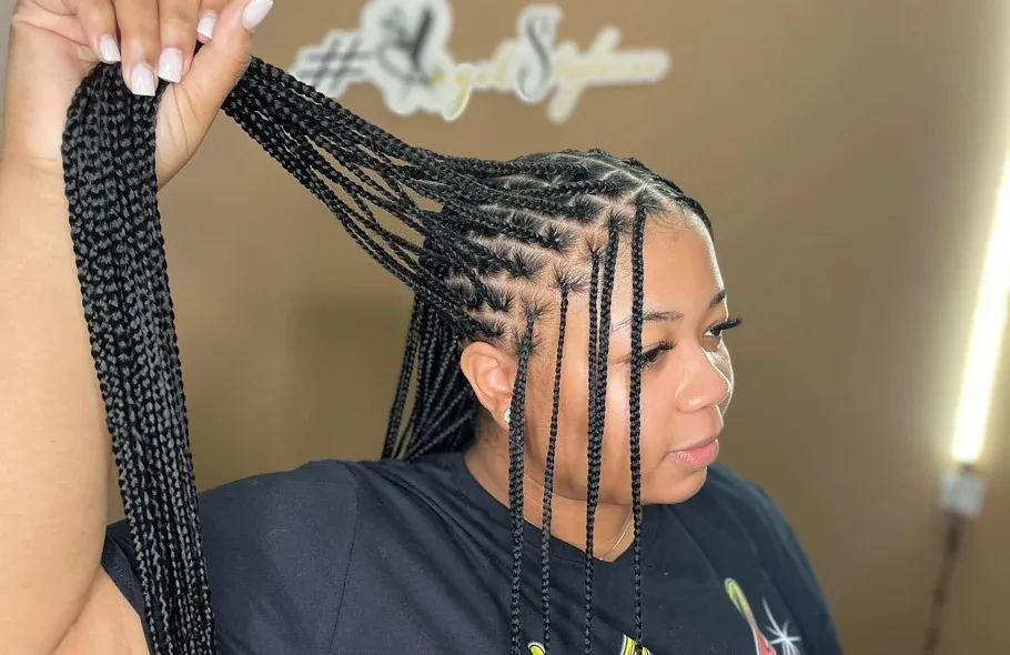 Small Box Braids result