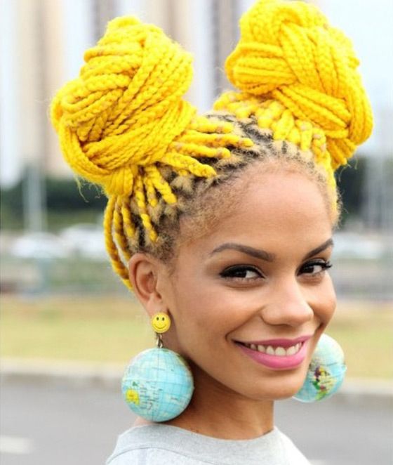 Sunshine Yellow Box Braids result