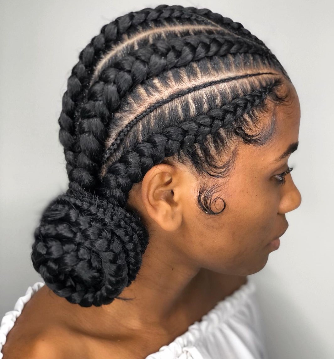 3 fancy ghana braids CNGN50fshKk