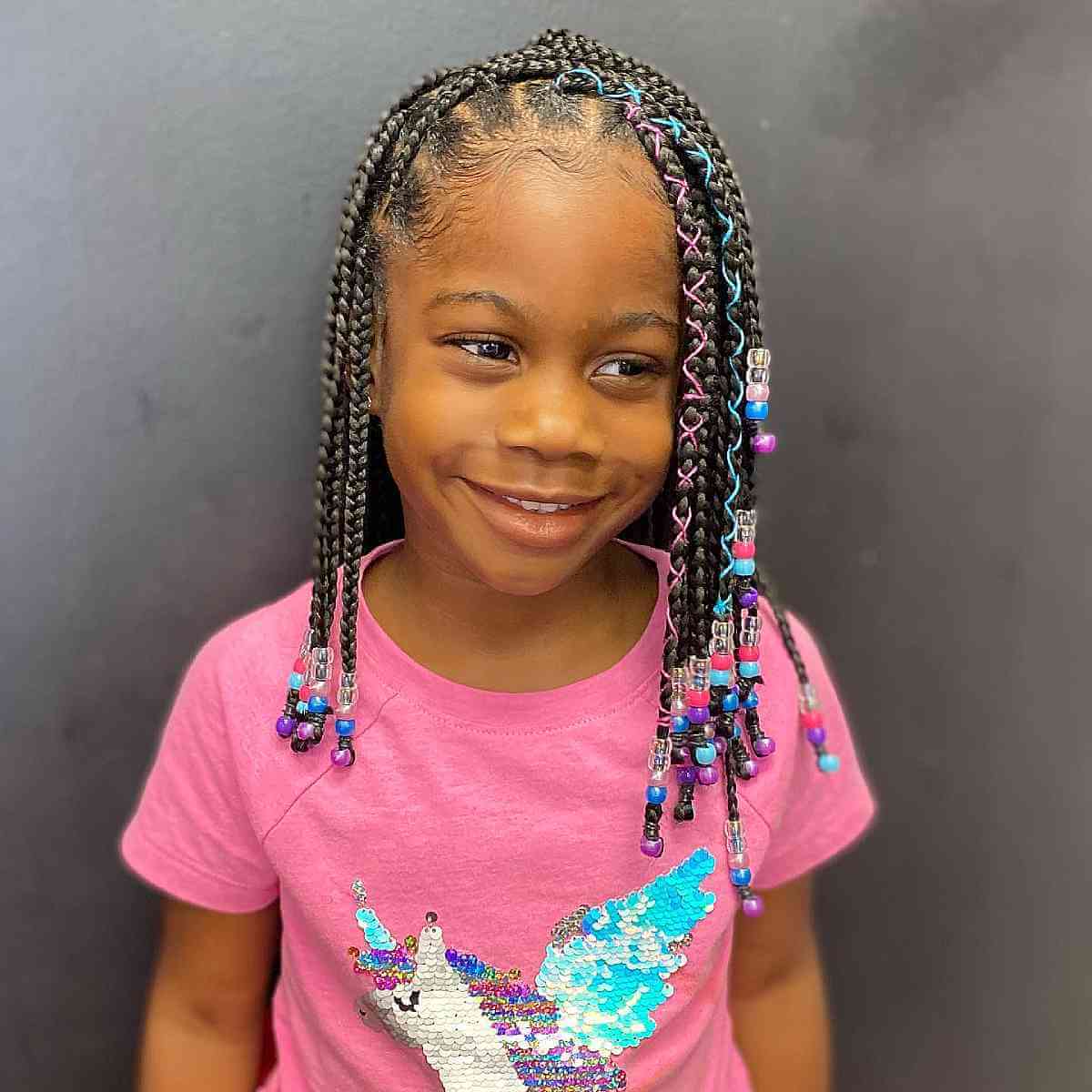 knotless box braids for little girls