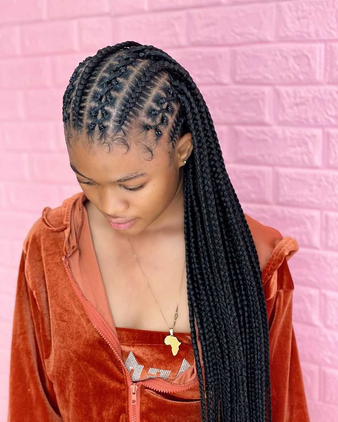 Impressive Ghana Braids Hair Style 01