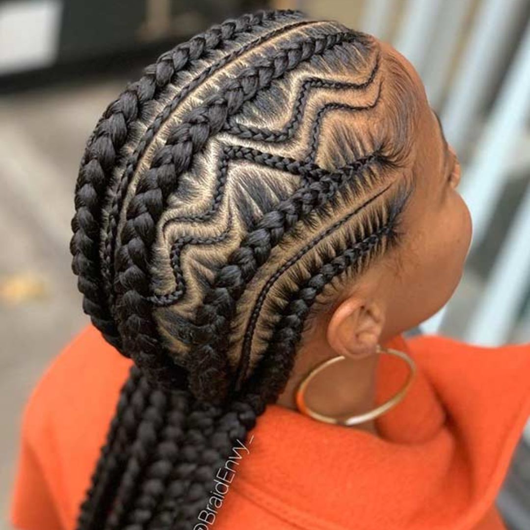 Zig Zag Mini Braids