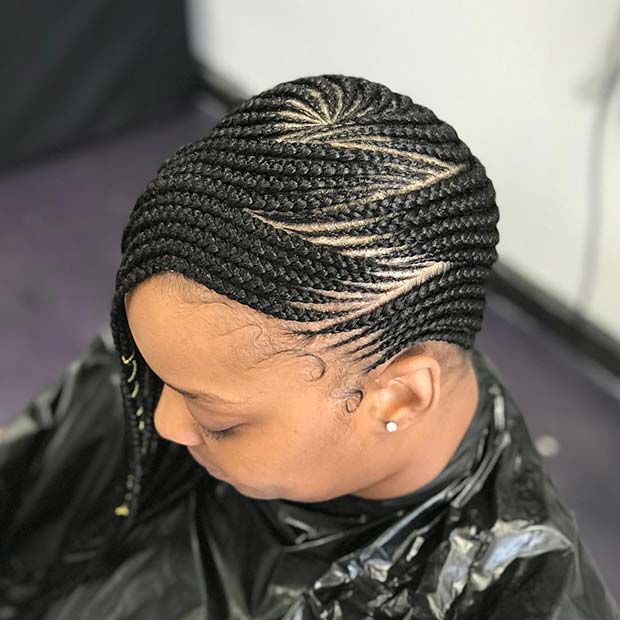 Zigzag Design Hairstyles hairstyleforblackwomen.net 21