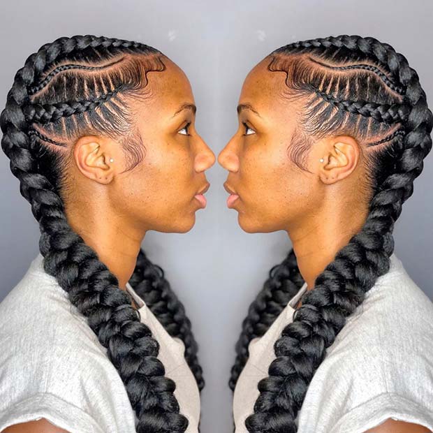 2 Braids with a Wavy Braided Pattern 1