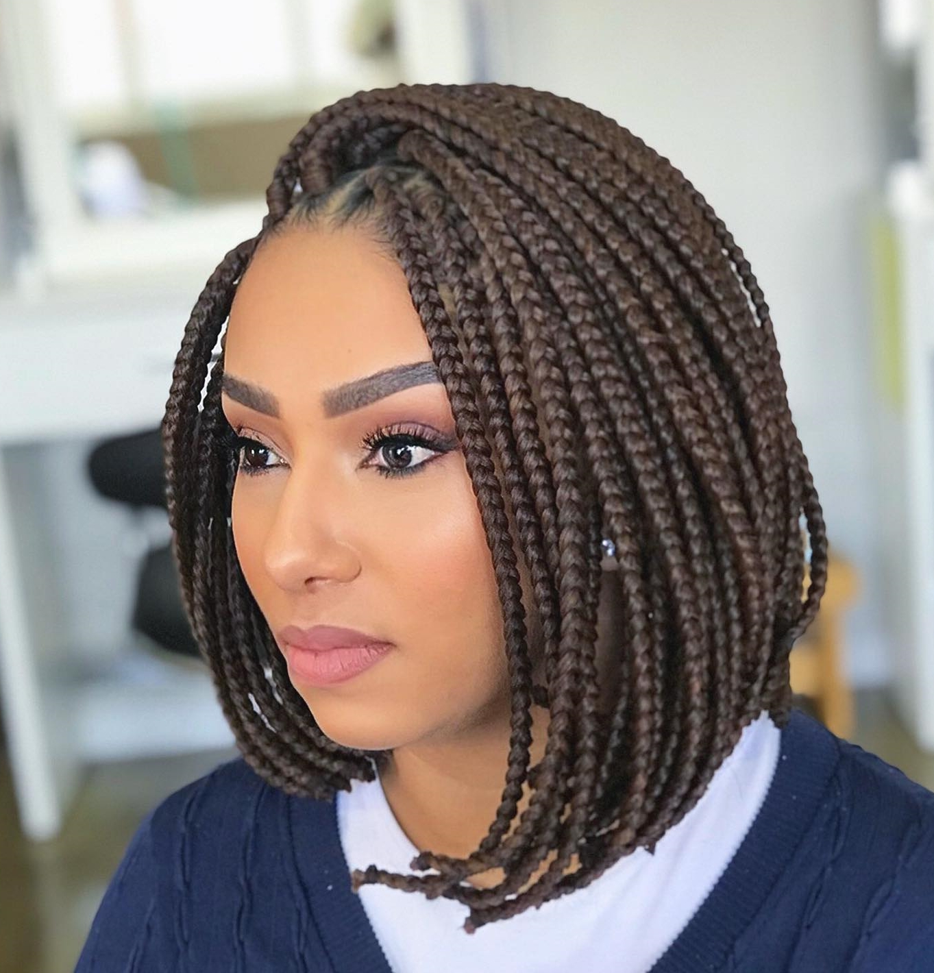 2 asymmetrical braided bob CiBPJykAZhj