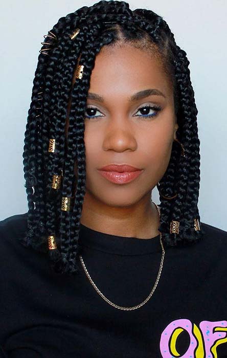 Accessorized Box Braids