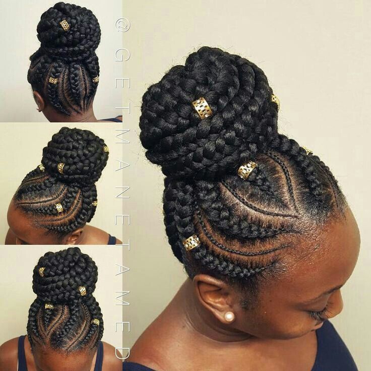 Box braids hairstyles ideas updo