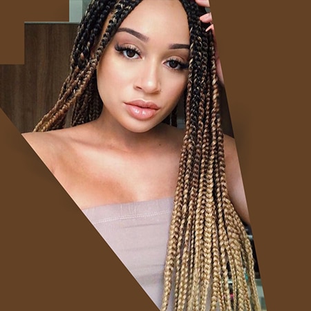 box braid ombre hairstyles