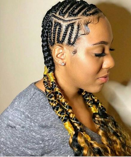 zig zag weaving hairstyles 8