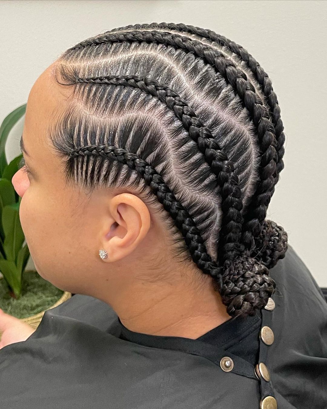 25 straight stitch braids