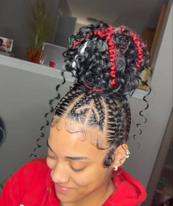 31 Hairstyle To Prove That A Heart Design Can Elevate Any Braid Style 31