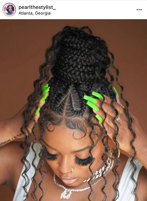 31 Hairstyle To Prove That A Heart Design Can Elevate Any Braid Style 8