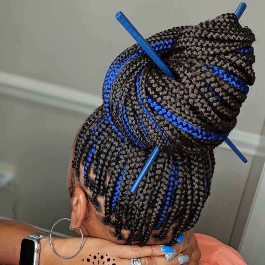 74 Easy Ways To Style Your Box Braids