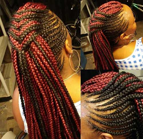 Colored Braided Mohawk