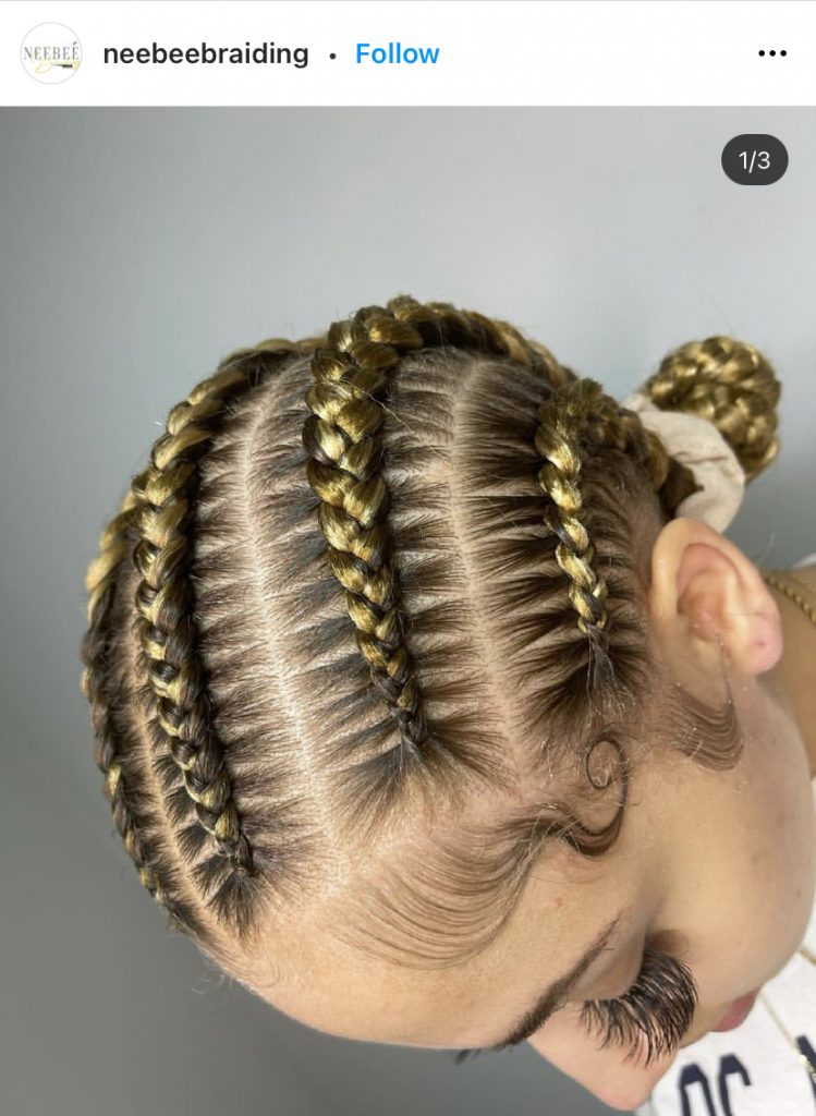 golden blonde stitch braids 749x1024 1