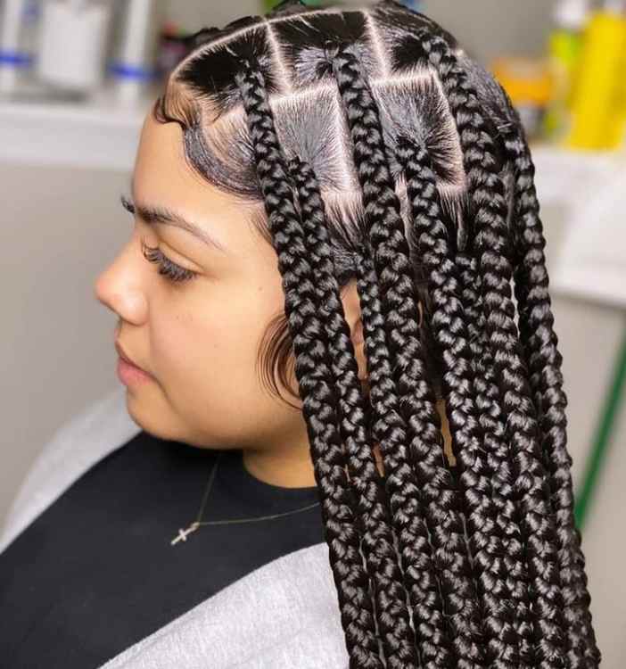 jumbo knotless braids africana fashion