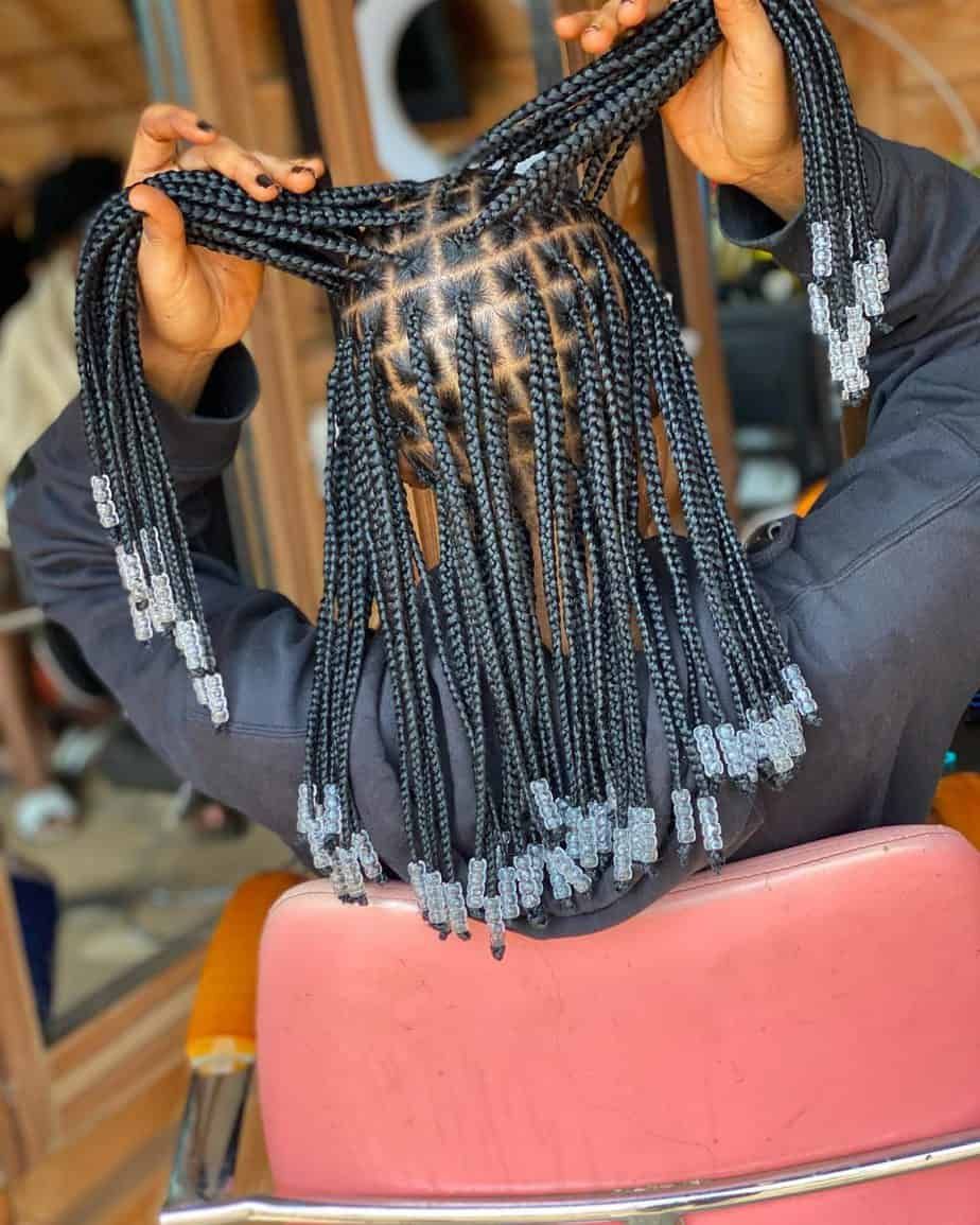 30 Knotless Braids with Beads Ideas to Try I