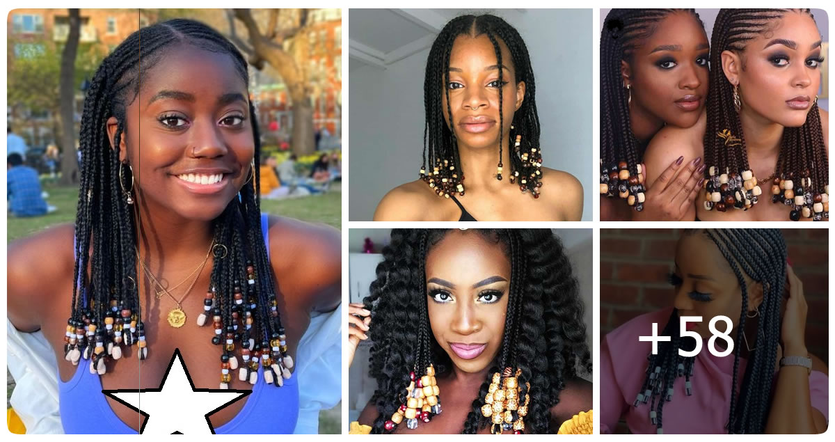 58 Creative and Stylish Braided Hairstyles with Beads to Enhance Your Look