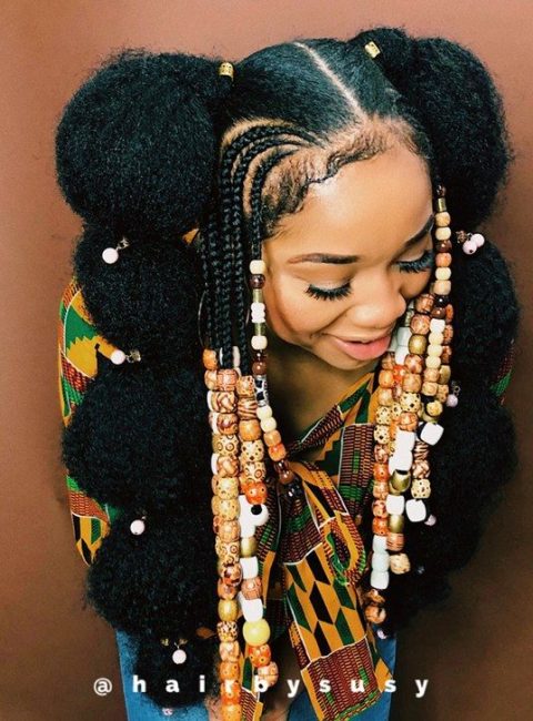 Afro Puff Bubble Ponytails Are Trending on Instagram 1 480x650 1