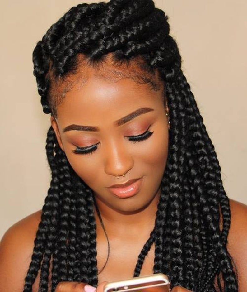 Chunky box braids Etsy 1