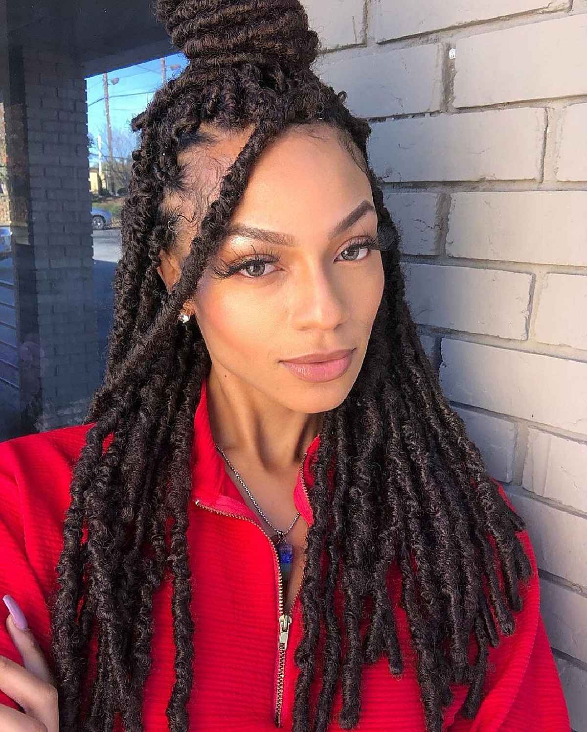 half braided crochet hair