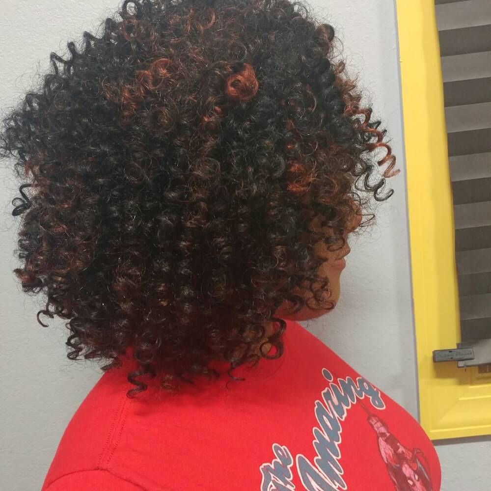 tight curls in hair