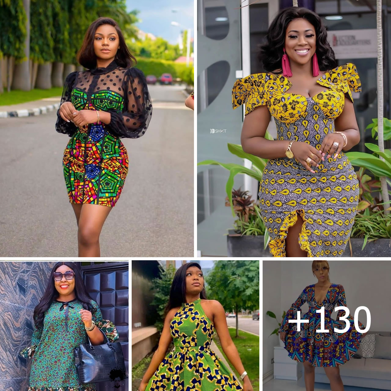 130 Ankara Short Gown Styles Designs 2023