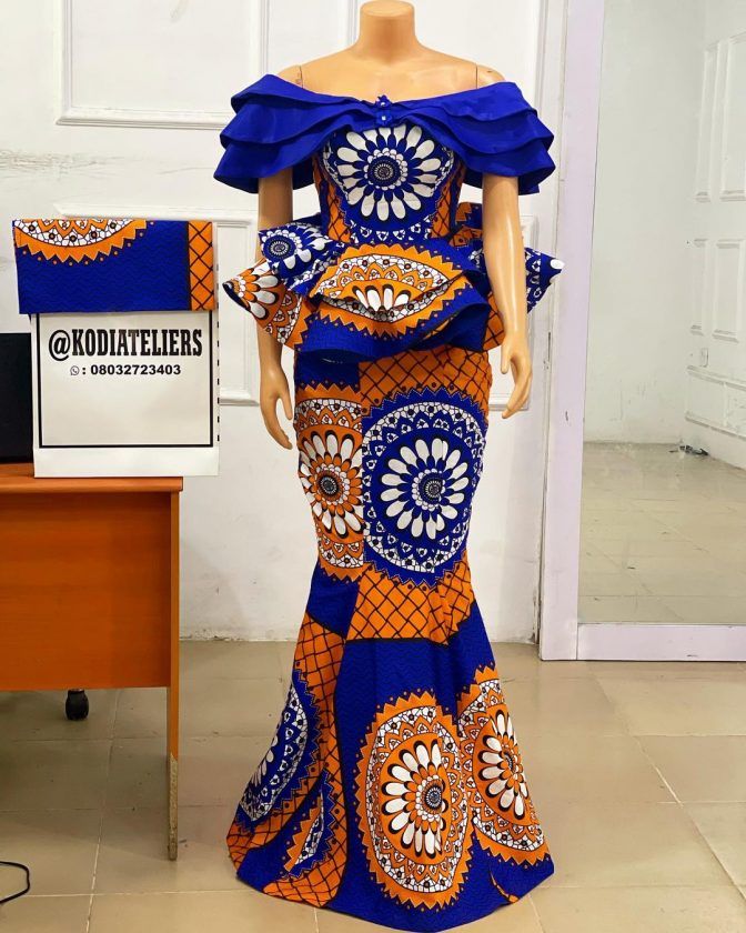 2022 Ankara Styles Beautiful Skirt and Blouse yy 1