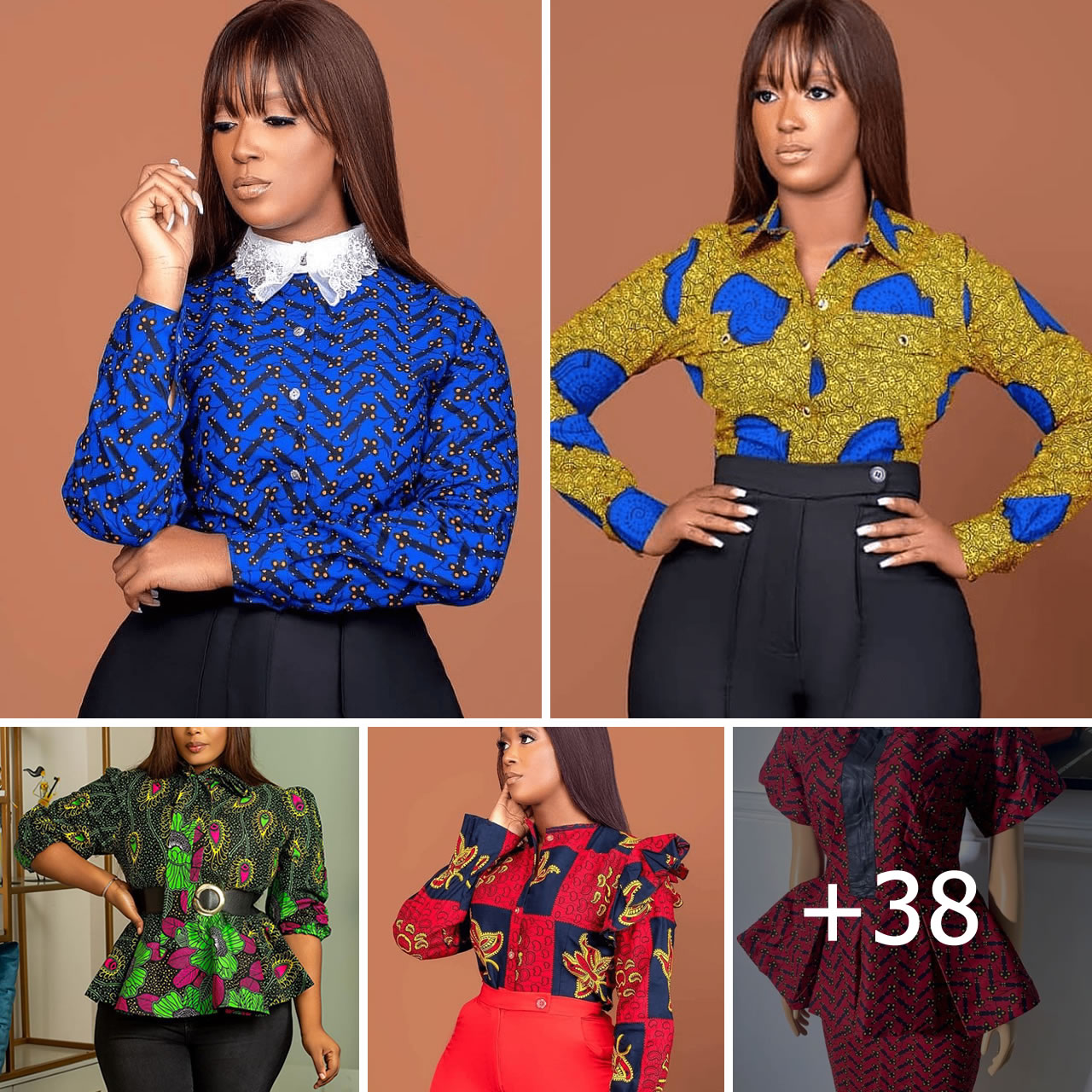 38 Trendy and Classic Ankara Styles for Office Outfit