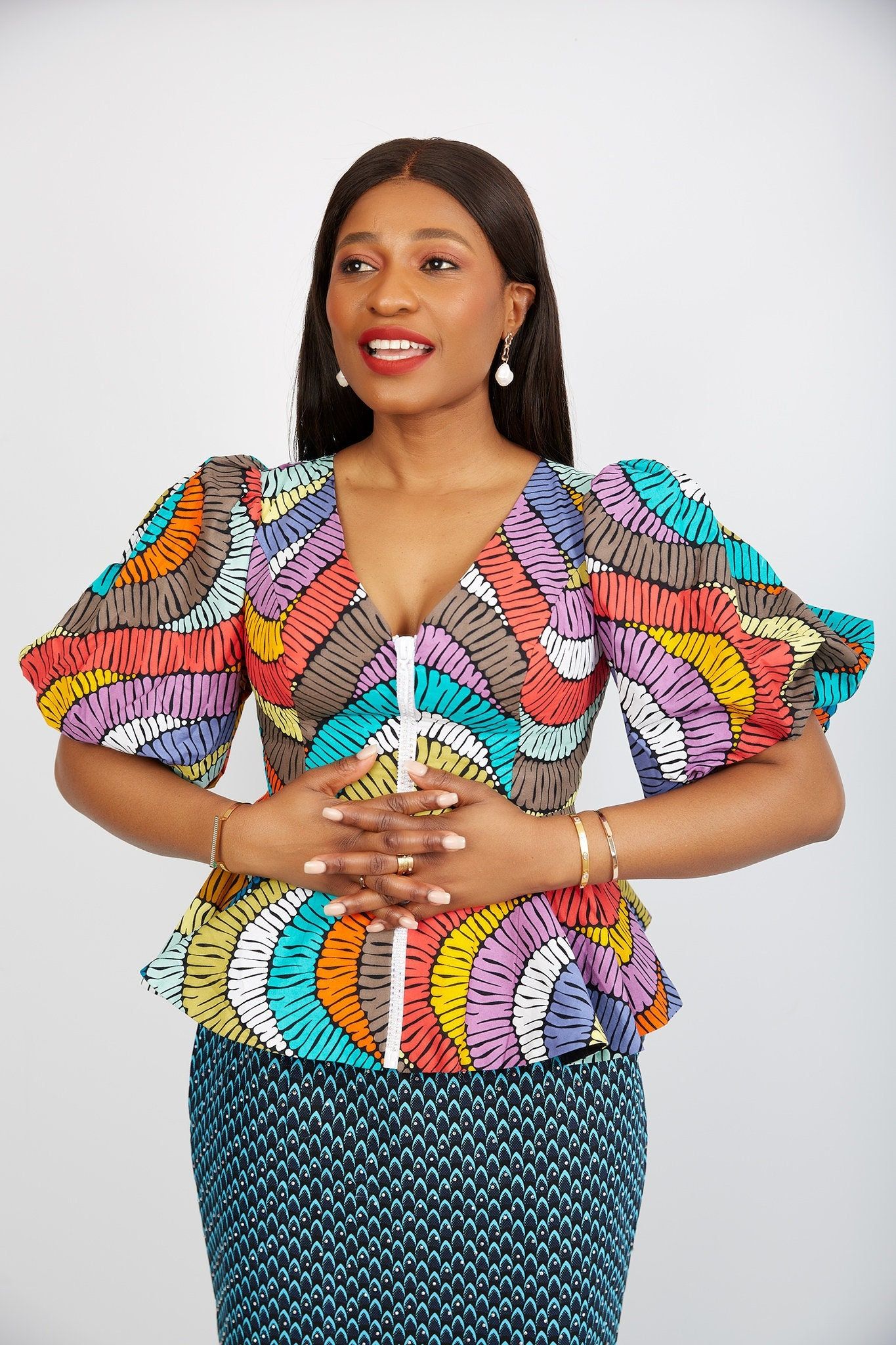 A beautifully crafted handmade floral African Print yythkg