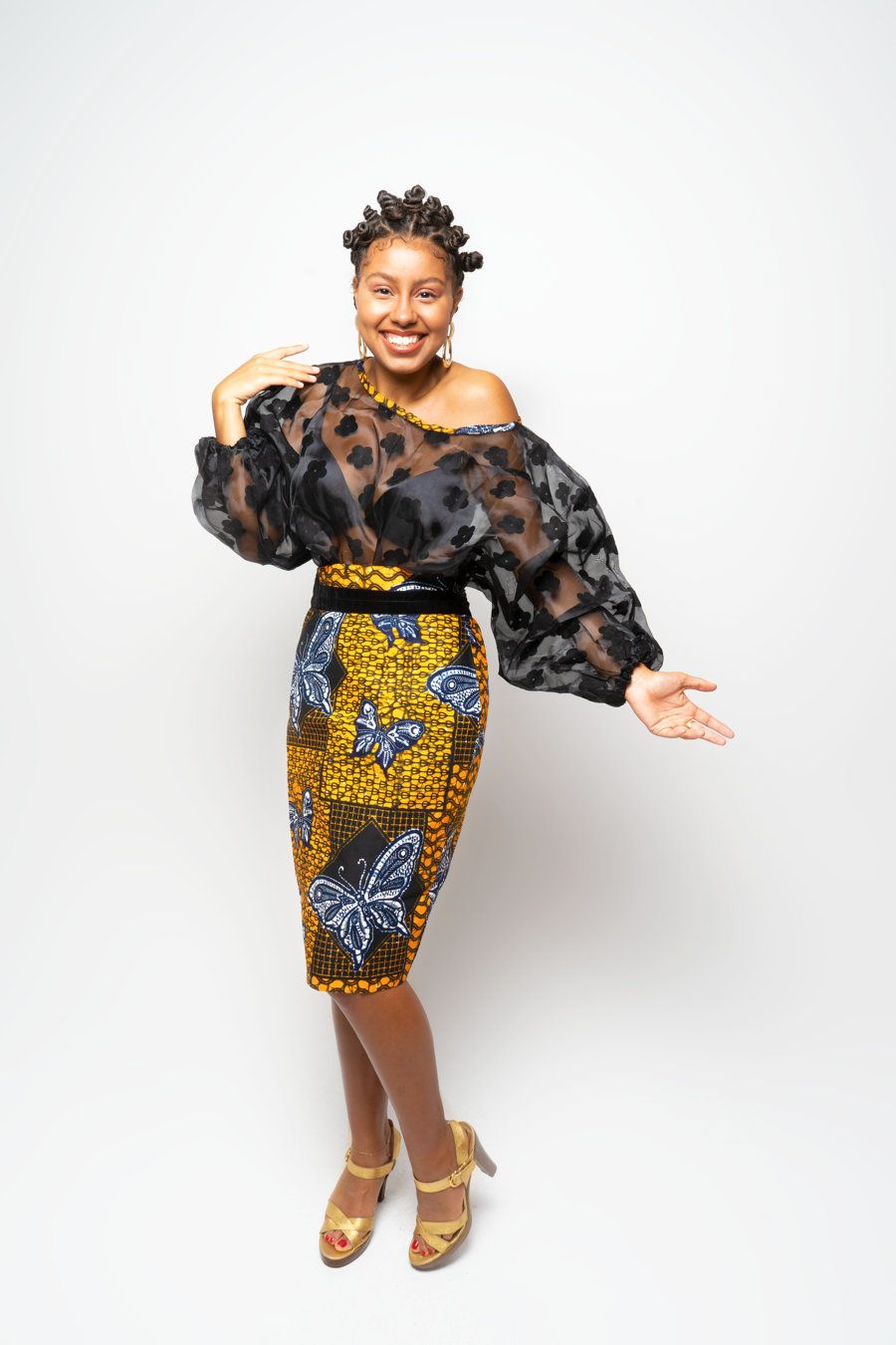 African women Clothing Ankara pencil skirt yyth