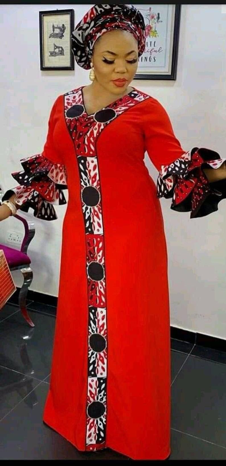 African women dress African ankara touch dashiki go 1