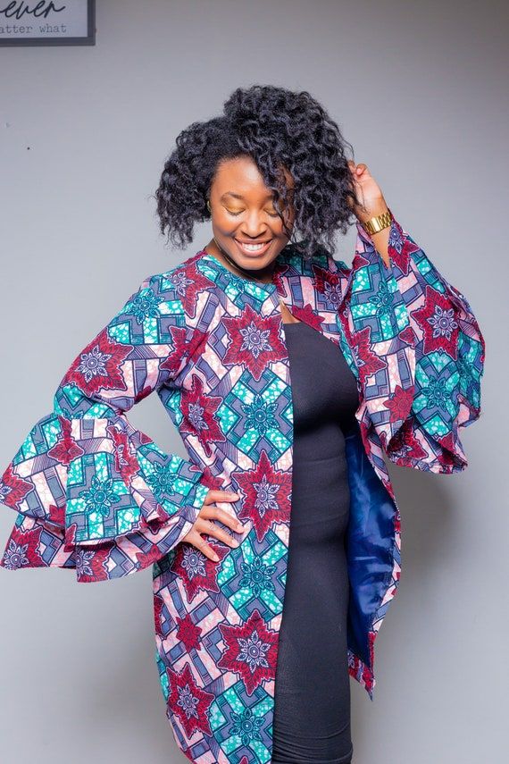 Ankara Kimono Jacket Plus Size Kimono African Print