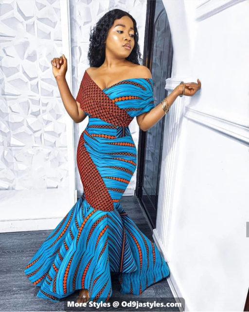 Ankara Long Gown Designs For Ladies 40 Unique Ankara Dresses 2021 1 512x640 1