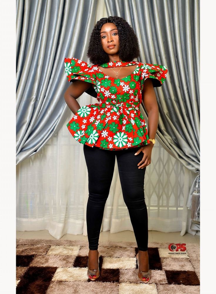 Ankara Tops Designs 2021 2022 from renystyles.com 122