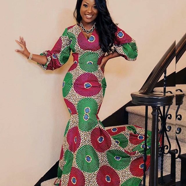 Beautiful Ankara Long Gowns 2018 Inspired for Smart