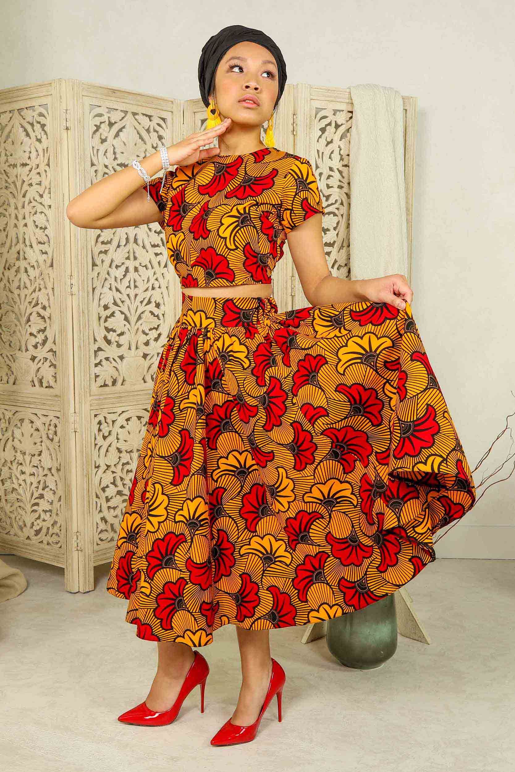 Create a lovely look with this African midi