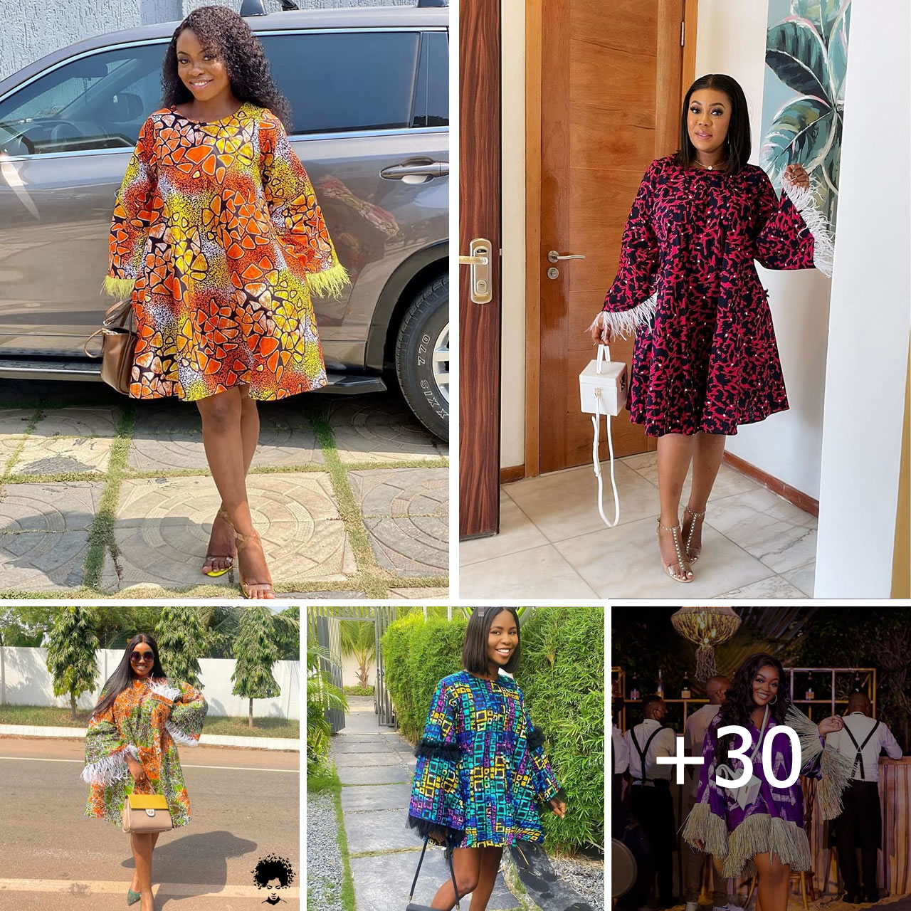 “Exquisite African Print Mini Dress: A Fusion of Style and Culture”