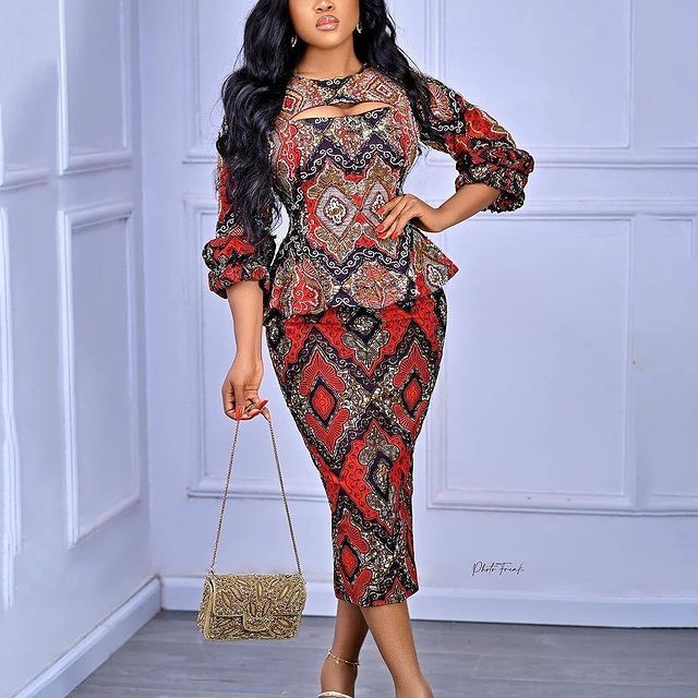 Latest Ankara Skirt and Blouse 2021 Ladeey