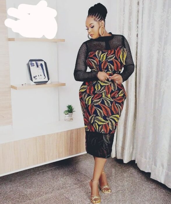 Mix matched Ankara and lace gown styles for stylish and elegant look 17
