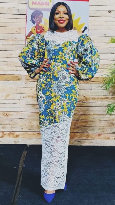 Mix matched Ankara and lace gown styles for stylish and elegant look 19