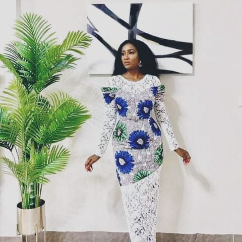 Mix matched Ankara and lace gown styles for stylish and elegant look 5