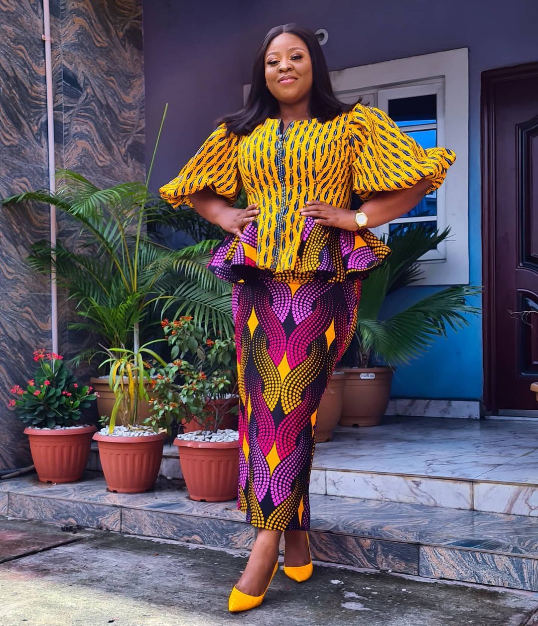 New And Dazzling Ankara skirt and Blouse styles yyt