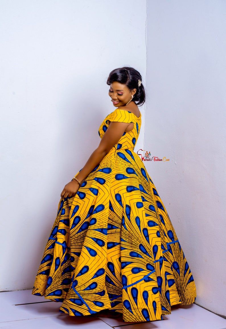 Robe africaine de bal de partie dimpression vetemen