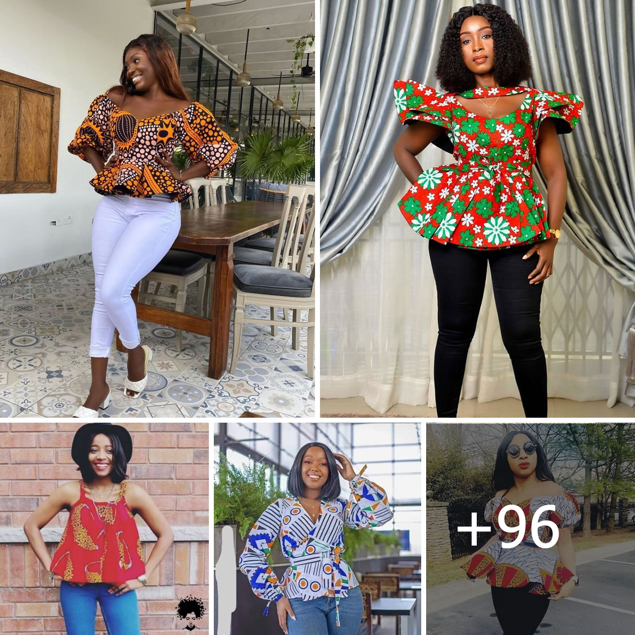See why Ankara top is a perfect match for jean trouser