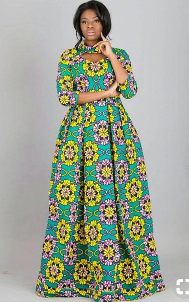 Stylish African Print A line Dress Styles Perfect in Every Setting 10