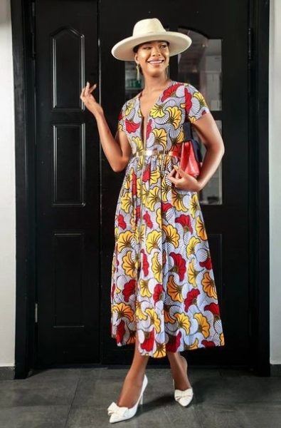 Stylish African Print A line Dress Styles Perfect in Every Setting 18