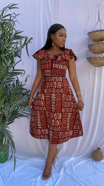 Stylish African Print A line Dress Styles Perfect in Every Setting 24