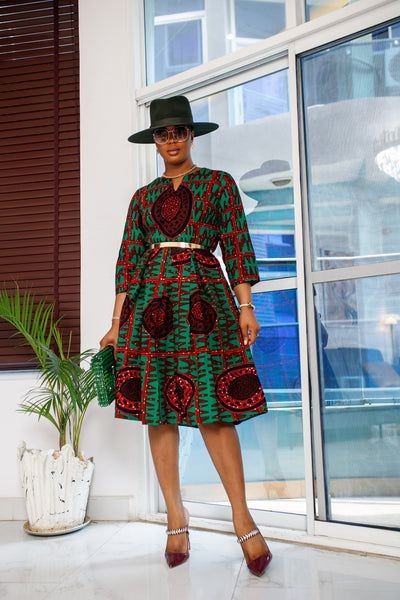 Stylish African Print A line Dress Styles Perfect in Every Setting 25
