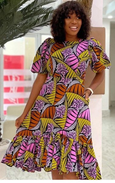 Stylish African Print A line Dress Styles Perfect in Every Setting 26